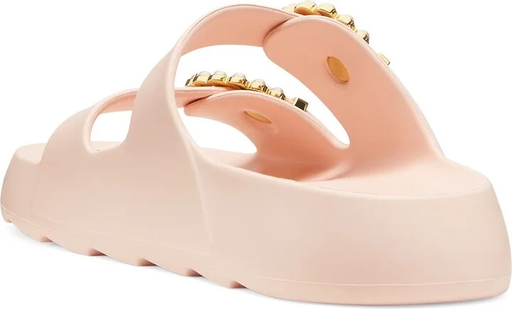 Imitation Pearl Buckle Slide Sandal - Image 2