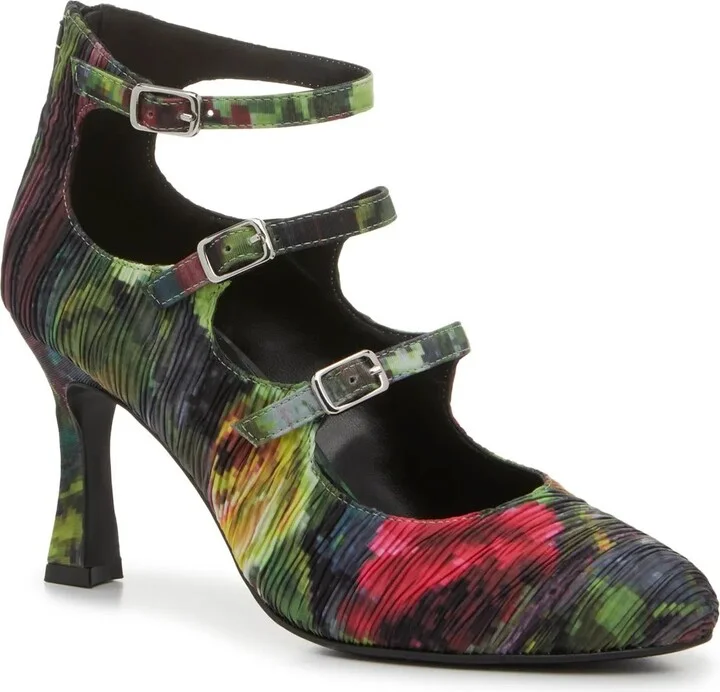 Green/Multicolor Floral Print