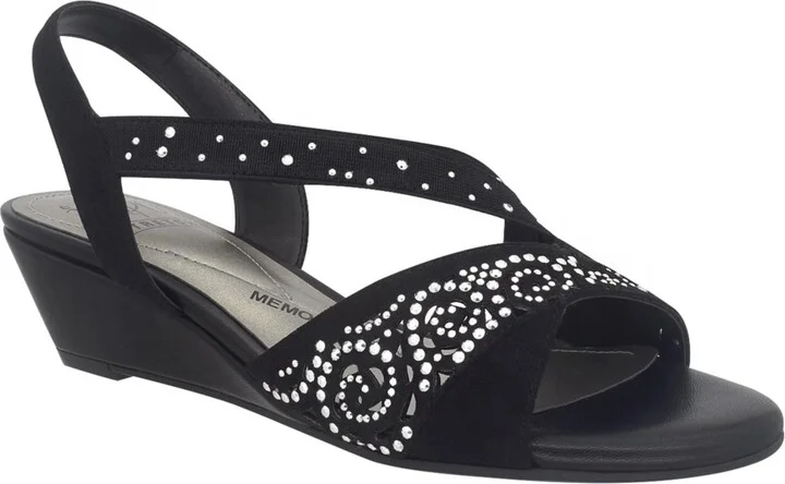 Impo Women's Grace Stretch Wedge Sandals