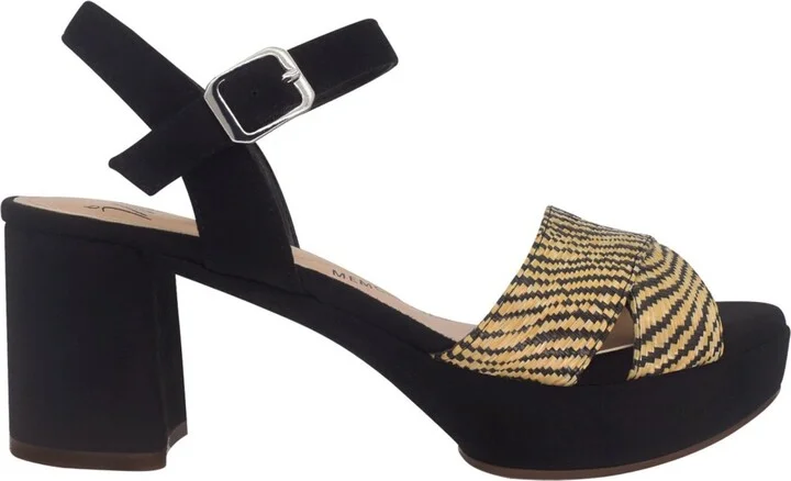 Impo Women's Nicolette Platform Block Heel Sandals - Natural, Black - Image 2