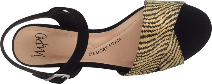 Impo Women's Nicolette Platform Block Heel Sandals - Natural, Black - Image 4