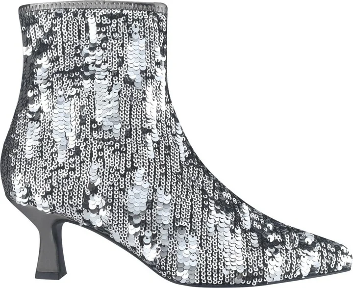 Impo Women's Nidia Sequin Kitten Heel Pointed Toe Ankle Booties - Image 5
