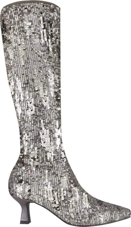 Impo Women's Nyree Memory Foam Stretch Sequin Boots - Image 2