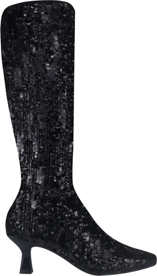 Impo Women's Nyree Memory Foam Stretch Sequin Boots - Image 5