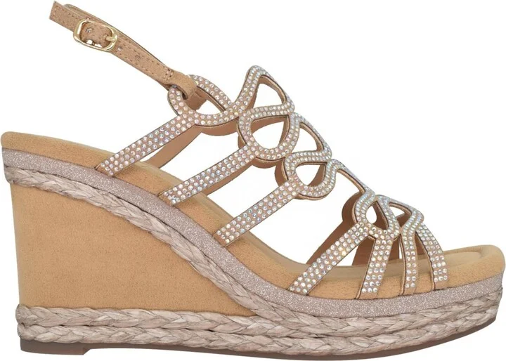Impo Women's Orleans Raffia Platform Wedge Sandals - Image 6