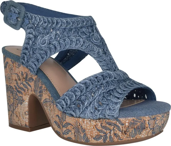 Impo Women's Osanna Woven Raffia Platform Sandals