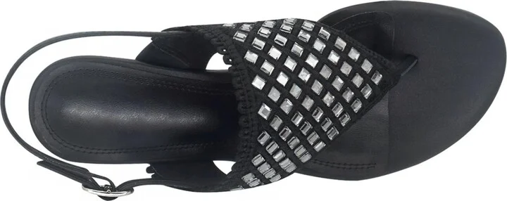 Impo Women's Roxee Embellished Thong Sandals - Black, Smoke - Image 4