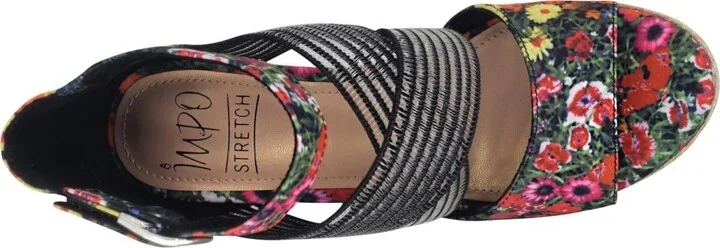 Impo Women's Tizane Platform Wedge Sandals - Black, Bright Multi - Image 4
