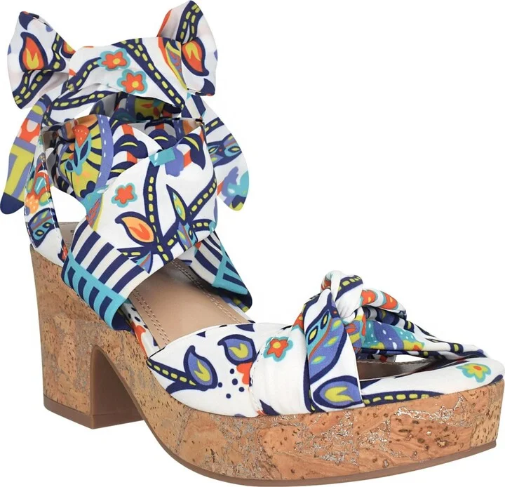 Impo Women's Vinya Ankle Wrap Platform Sandals