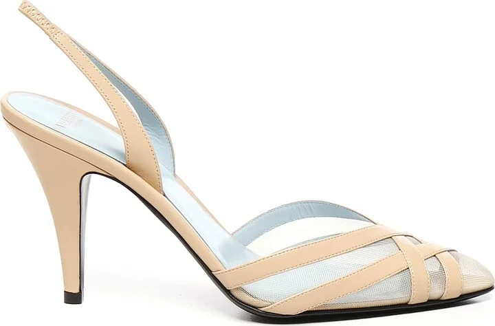 Impudance Slingback In Goatskin And Mesh