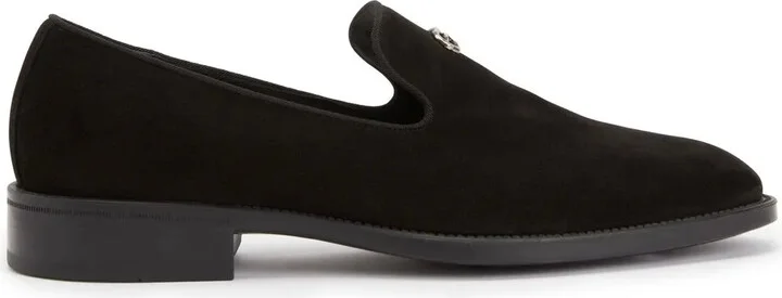 Imrham logo-plaque suede loafers