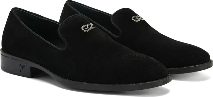 Imrham Logozalì-embellished suede loafers - Image 2