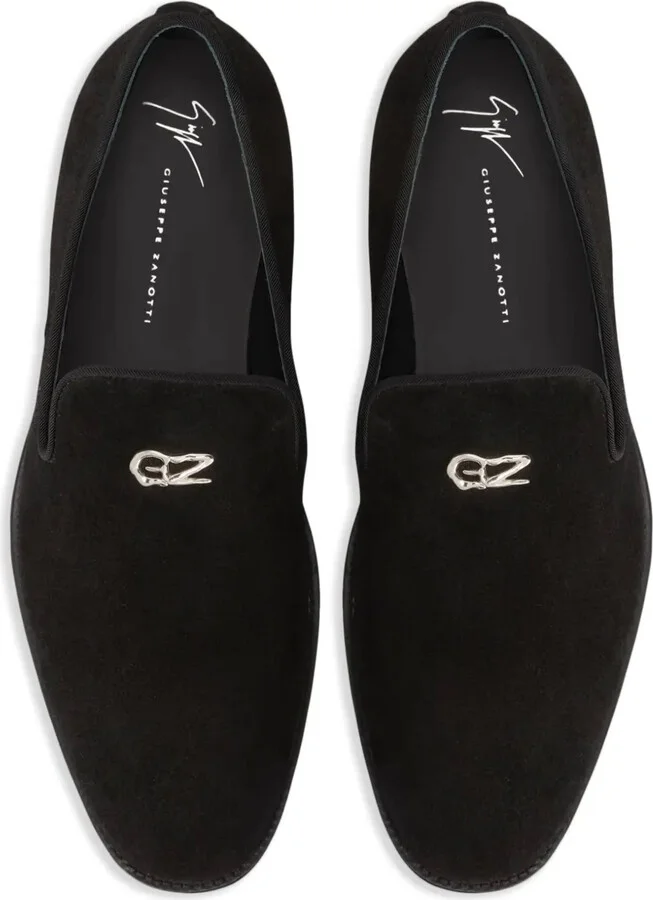 Imrham Logozalì-embellished suede loafers - Image 4