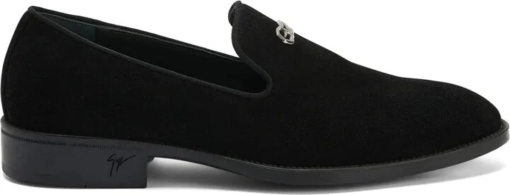 Imrham Logozalì-embellished suede loafers