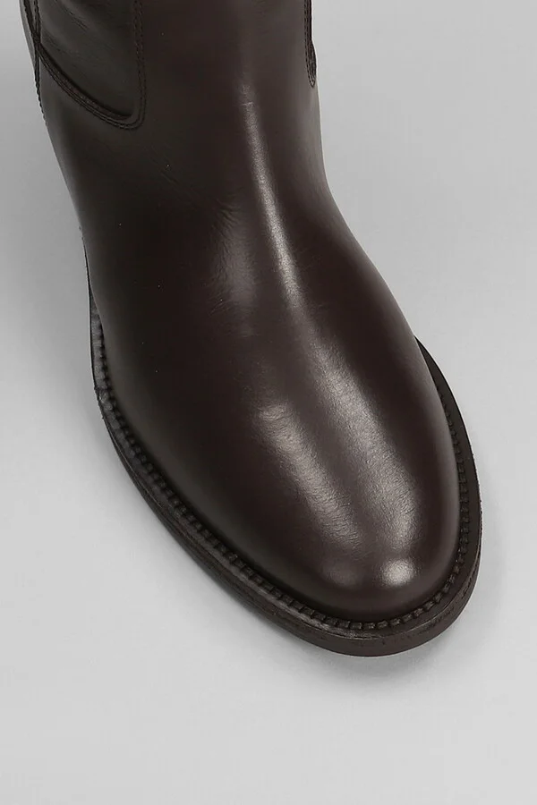 In Dark Brown Leather - Image 5