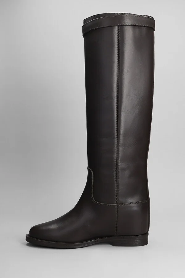 In Dark Brown Leather - Image 3