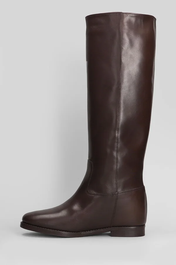 In Dark Brown Leather - Image 3
