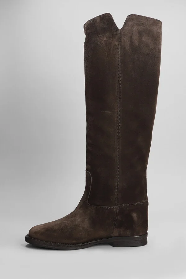 In Dark Brown Suede - Image 3