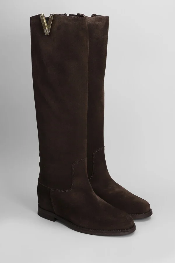 In Dark Brown Suede - Image 2