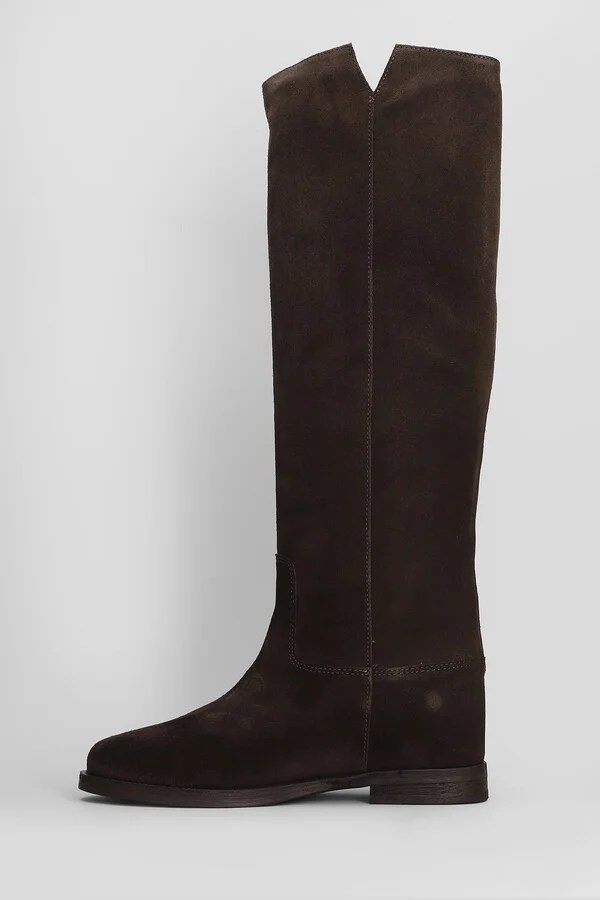 In Dark Brown Suede - Image 3