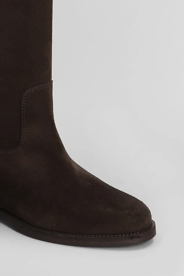 In Dark Brown Suede - Image 5