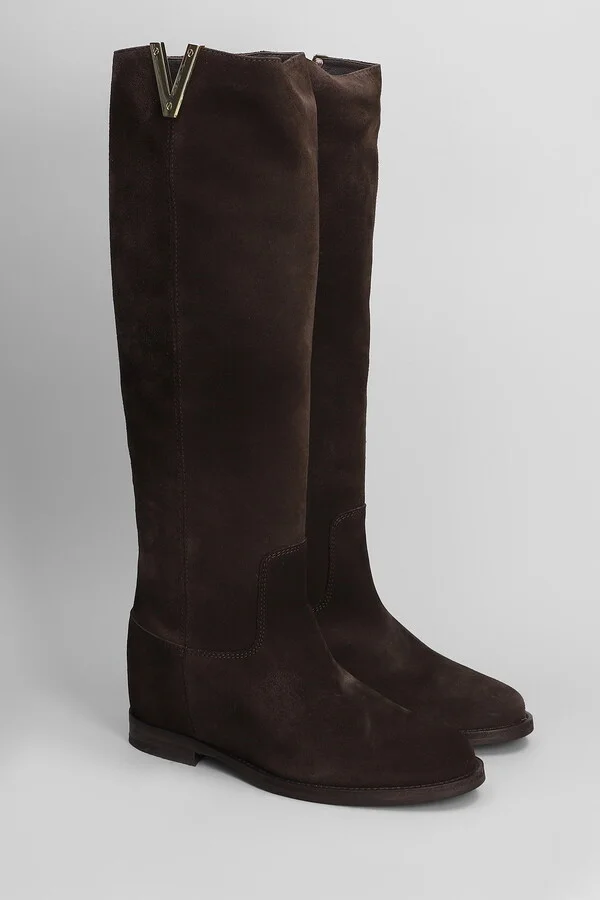 In Dark Brown Suede - Image 2