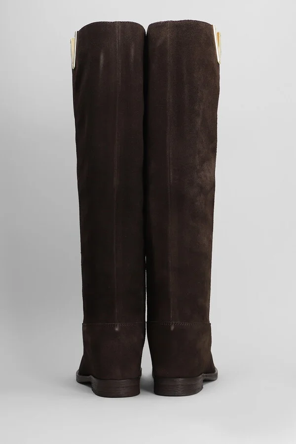 In Dark Brown Suede - Image 4