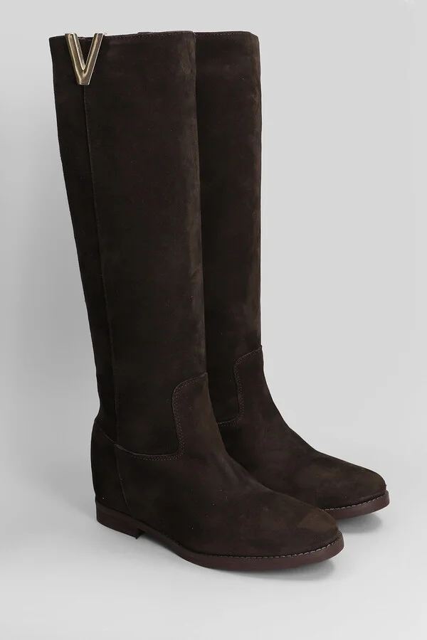 In Dark Brown Suede - Image 2