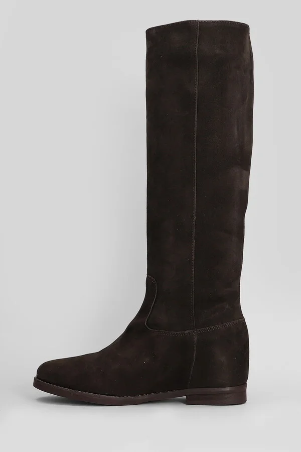 In Dark Brown Suede - Image 3