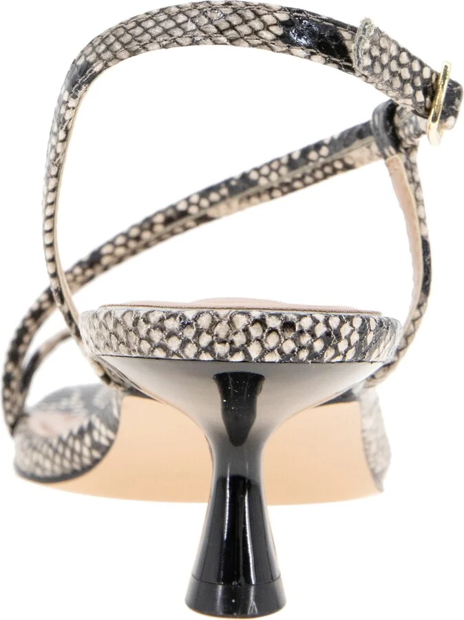 Inaya Snakeskin Embossed Sandal - Image 4
