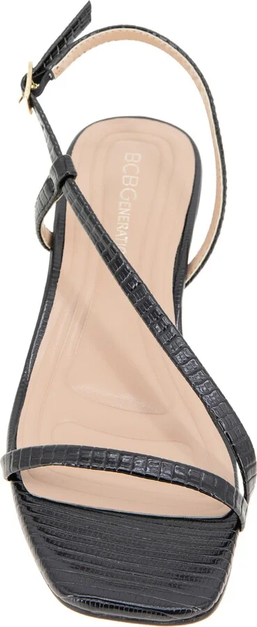 Inaya Snakeskin Embossed Sandal - Image 9