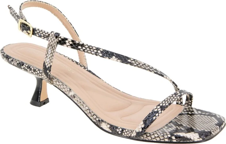 Inaya Snakeskin Embossed Sandal
