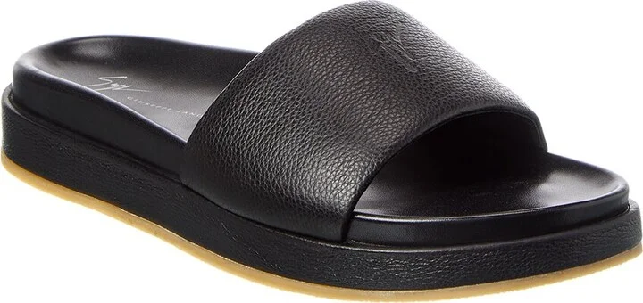 Indi Leather Slide