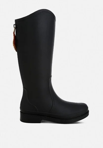 Indiana Charm Detail Calf Boots Women