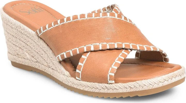 Indie Espadrille Platform Wedge Slide Sandal