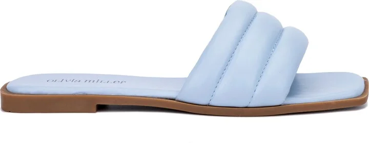 Indigo Quilted Slide Sandal - Image 2