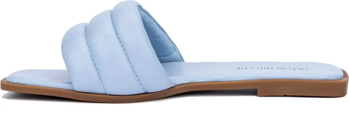 Indigo Quilted Slide Sandal - Image 4