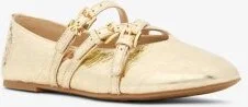 Indy Flex Crackled Metallic Leather Ballet Flat - Image 2