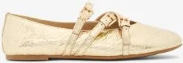 Indy Flex Crackled Metallic Leather Ballet Flat - Image 5