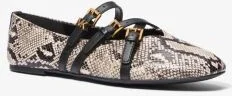 Indy Snake Embossed Leather Ballet Flat - Image 2