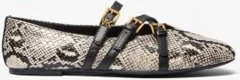 Indy Snake Embossed Leather Ballet Flat - Image 3
