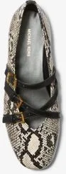 Indy Snake Embossed Leather Ballet Flat - Image 4