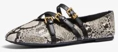 Indy Snake Embossed Leather Ballet Flat - Image 5