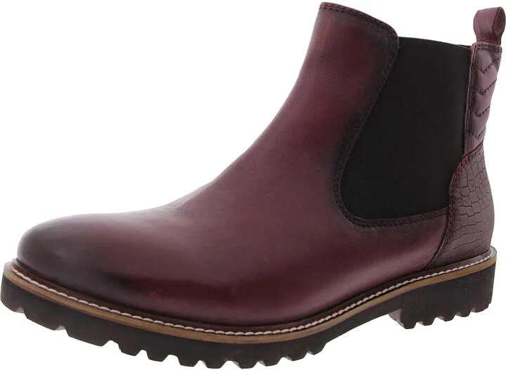 Indy Womens Patent Leather Pull On Chelsea Boots
