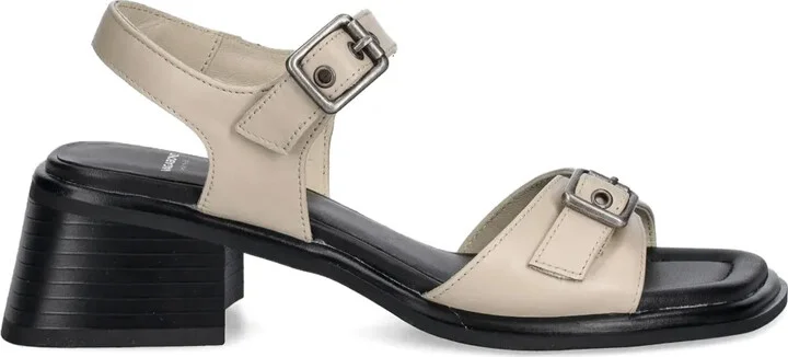 Ines buckle-detail block-heel sandals