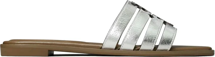 Ines cut-out leather slides