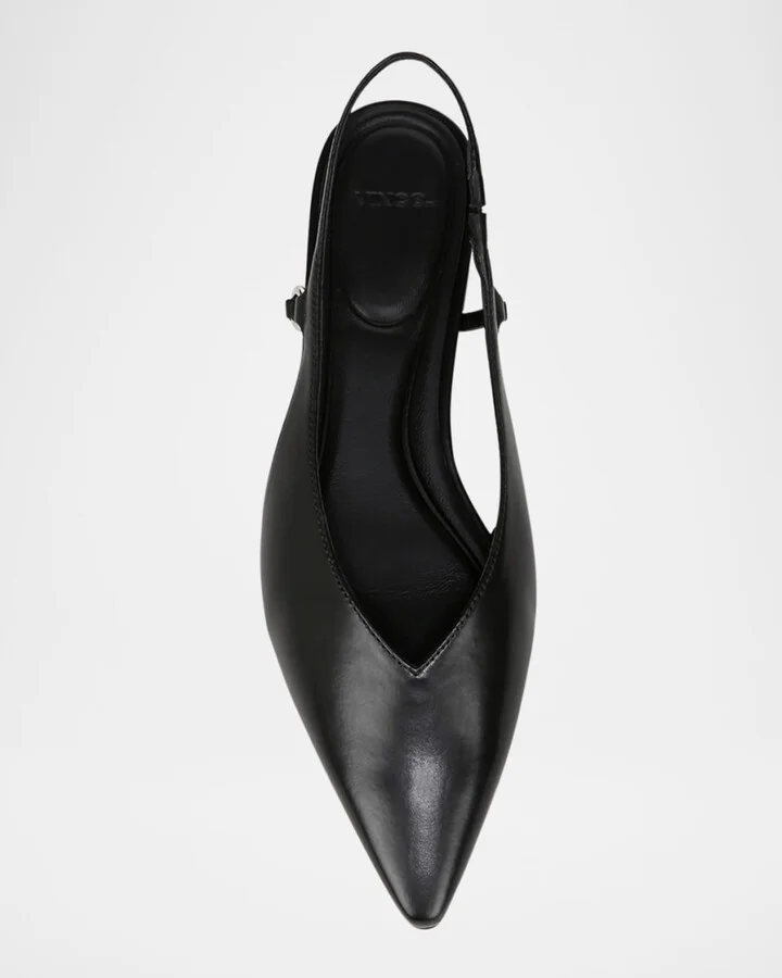 Ines Leather Slingback Ballerina Flats - Image 2