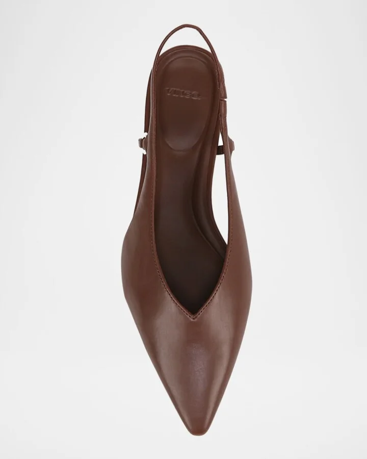 Ines Leather Slingback Ballerina Flats - Image 4