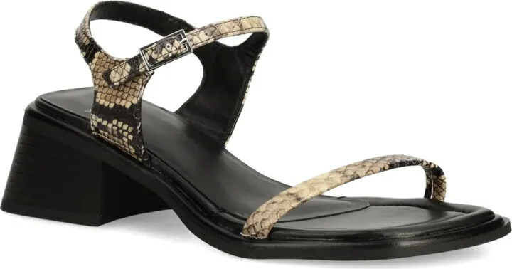 Ines snakeskin block-heel sandals - Image 2