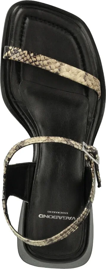 Ines snakeskin block-heel sandals - Image 3